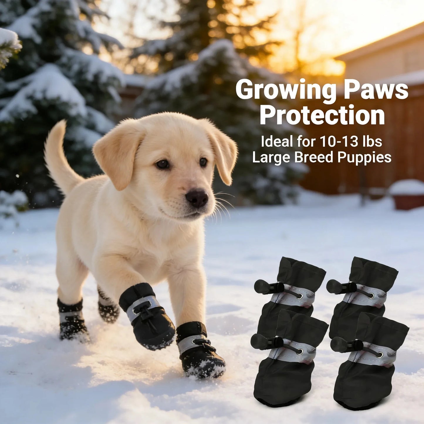 Small Dog Puppy Shoes Waterproof Anti Slip Boots For Puppies