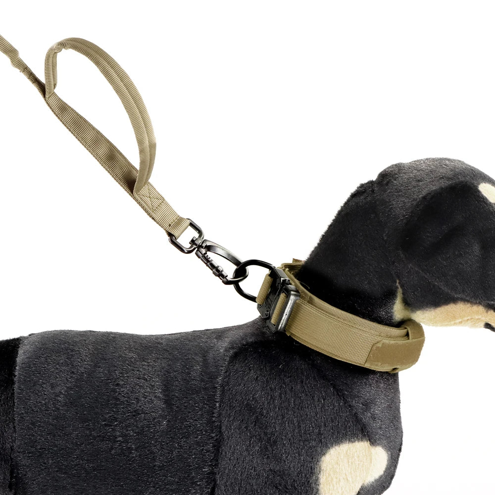 PETRAVELCN Military Dog Leash Quick Release With Two Handles