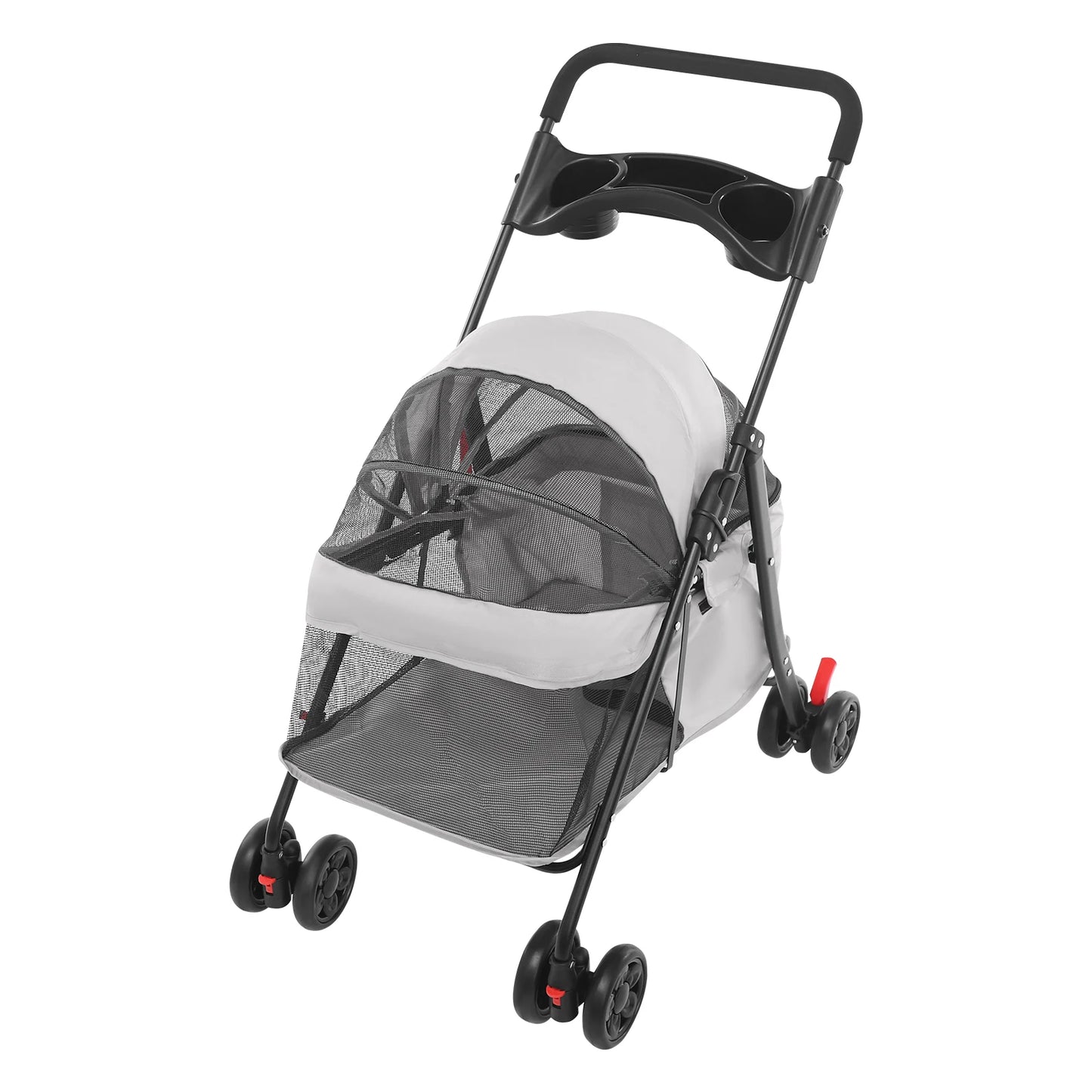Bymaocar Foldable Pet Stroller For Dogs And Cats Travel Ready