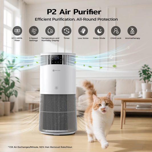 Amicura P2 Air Purifier for Pet Allergy Sufferers High CADR