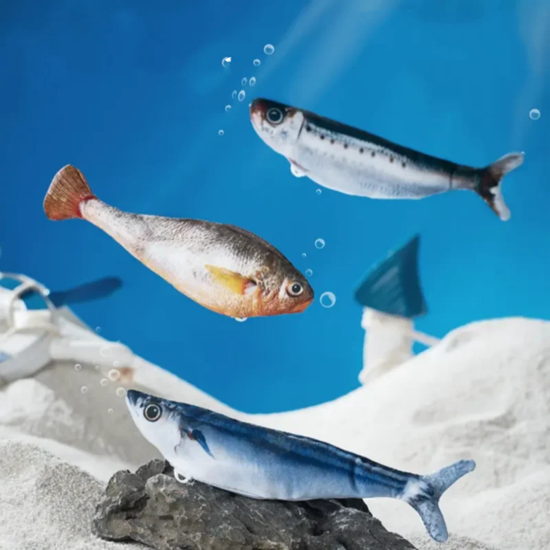 Booteely Electric Catnip Fish Toy Set With USB Charging