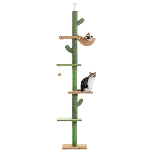 PAWZ Road Cat Tree Tower With Scratching Post Hammock