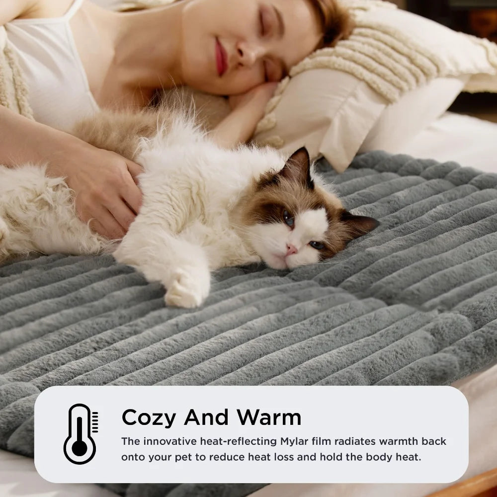 LISMCN Self Warming Pet Bed No Electricity Non Slip Washable