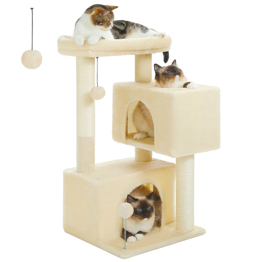 PAWZ Road Multi Level Cat Tree Tower With Sisal Scratching Posts