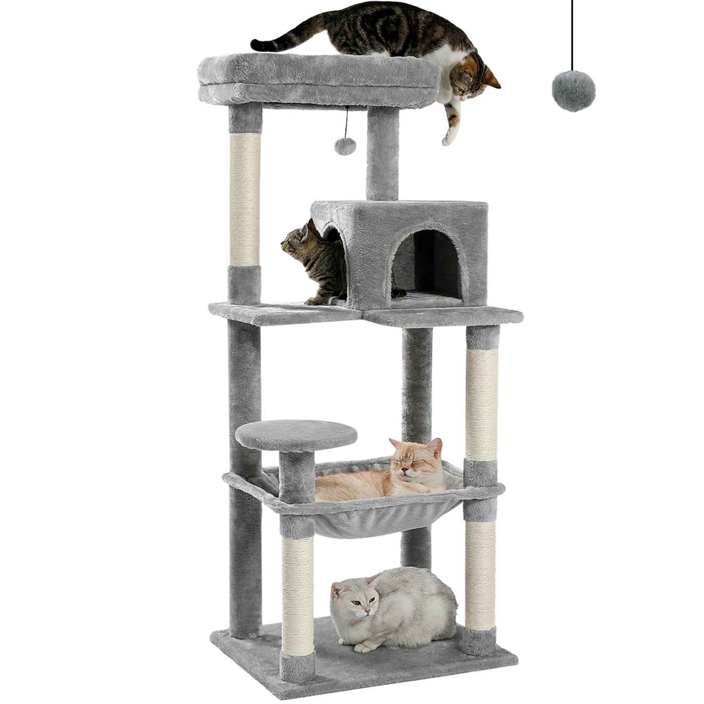 PAWZ Road Five Level Cat Tree With Scratching Posts